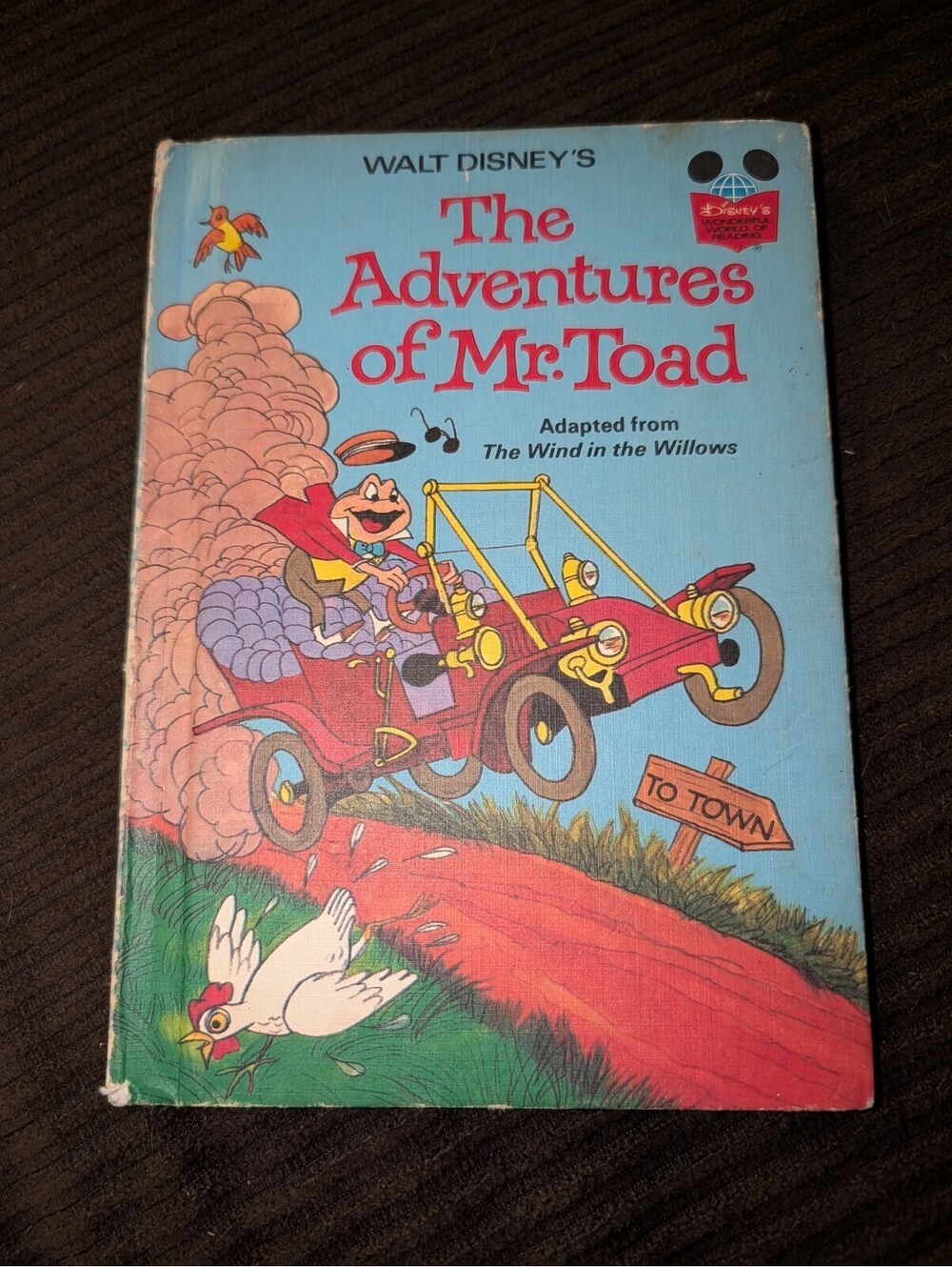 Adventures of Mr. Toad Walt Disney's Wonderful World of Reading 1981 Hardcover